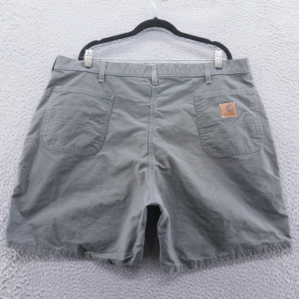 Carhartt Mens Gray Canvas Work Shorts Size 42 Rugged Utility Streetwear Casual - Picture 2 of 11